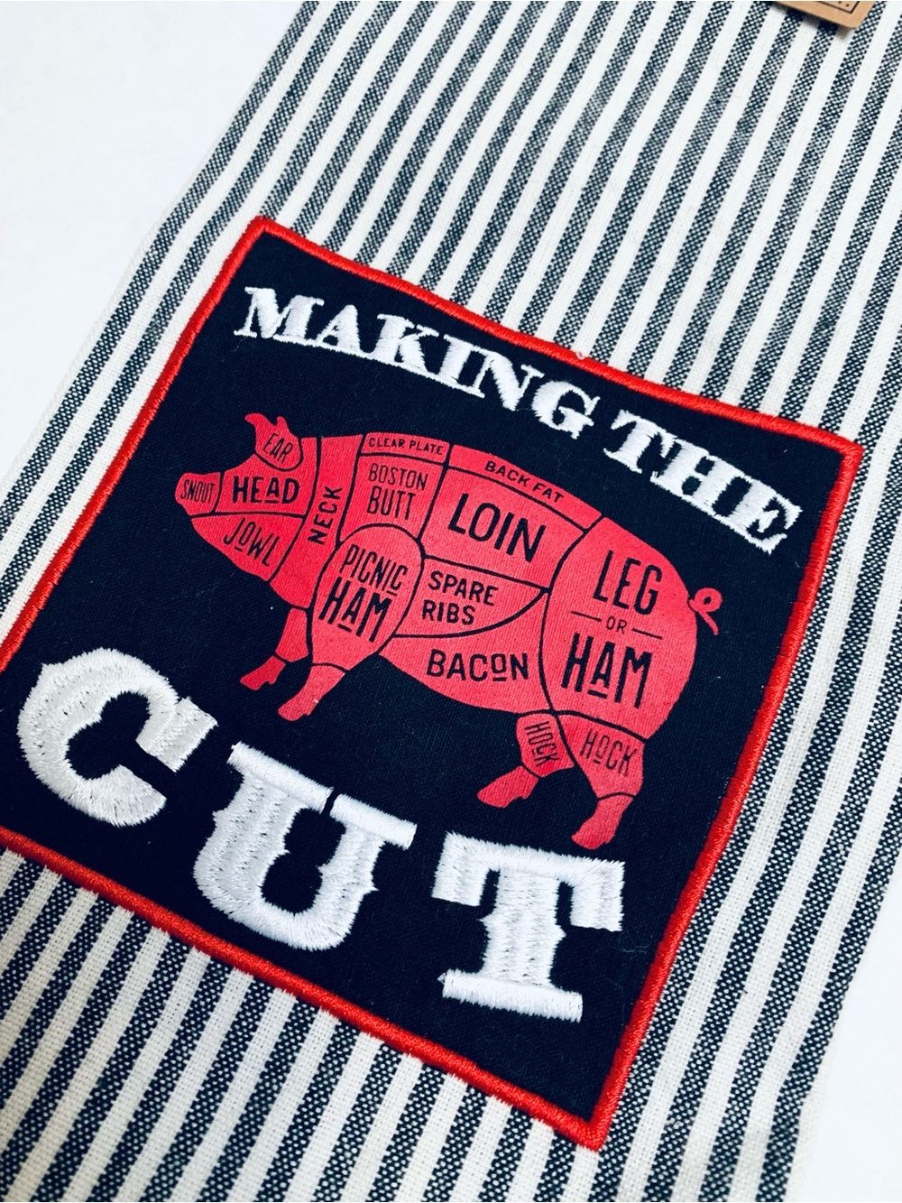 BBQ Kitchen towel dish towel making the cut pig pork grilling cook out barbecue
